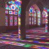 ویدیوی استوک با کیفیت 4K از نمای شگفتانگیز شبستان مسجد نصیرالملک