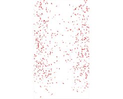 استوری انفجار کاغذ رنگی قرمز، فرمت عمودی - رندر سه بعدی - ویدیوی استوک