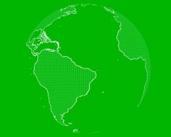 نقشه جهانی و محو شدن آهسته شبکه و حرکت سریع میز از پایین به بالا روی صفحه سبز، ویدیوی استوک