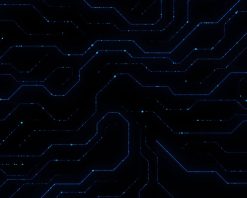 بک گراند داده‌های دیجیتال که روی برد مدار چاپی و پس‌زمینه‌های حلقه CPU حرکت می‌کنند. پردازش و سازماندهی داده‌ها توسط کامپیوتر. هوش مصنوعی انتزاعی با تکنولوژی بالا (AI)، داده‌کاوی، فناوری رایانه‌ای مدرن، ویدیوی استوک