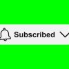 ویدیوی استوک با کیفیت و صفحه سبز برای دکمه سابسکرایب یوتیوب