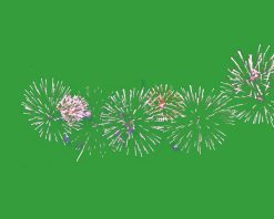 آتش‌بازی انتزاعی روی پس‌زمینه کروماکی پرده سبز، روز استقلال چهارم جولای، شب سال نو، کریسمس ۲۰۲۴، مفهوم تعطیلات دیوالی. ویدیوی صحنه آهسته سینمایی کروماکی با کیفیت بالا 4k، ویدیوی استوک 4K