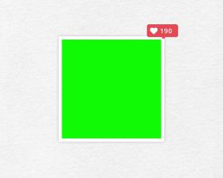 پست رسانه‌های اجتماعی با شمارنده لایک رسانه‌های اجتماعی. قاب رسانه‌های اجتماعی با صفحه سبز. قاب رابط رسانه‌های اجتماعی که بر روی زمینه بافت سفید جدا شده است. ویدیوی استوک 4K