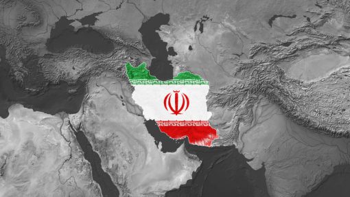 نقشه جهان با پرچم ایران با کیفیت 4K