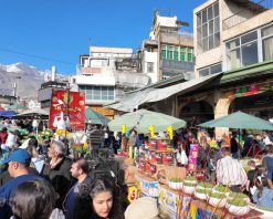 فوتیج رفت و آمد مردم در بازار و خیابان