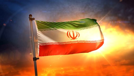 mrmiix.com_Iran Flag Backlit At Beautiful