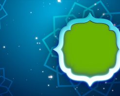 ویدیوی استوک 4K از پس‌زمینه سبز رنگ عید فطر