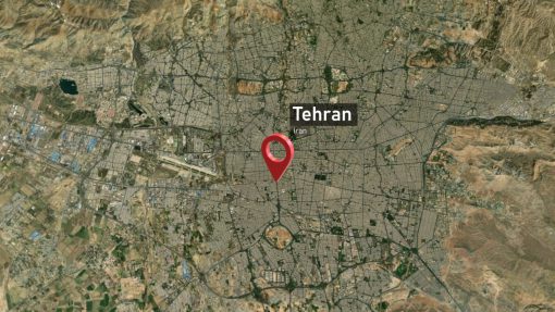 نقشه شهر تهران، بزرگنمایی از فضا به زمین، ویدیوی استوک با کیفیت HD از ایران