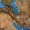 فوتیج کره زمین و زوم بر نقشه ایران