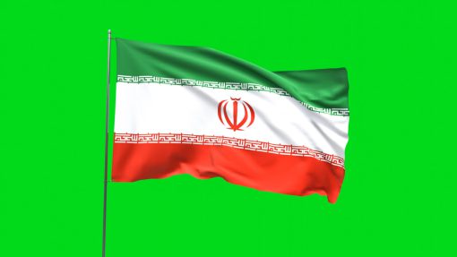 فوتیج پرده سبز کروماکی پرچم ایران