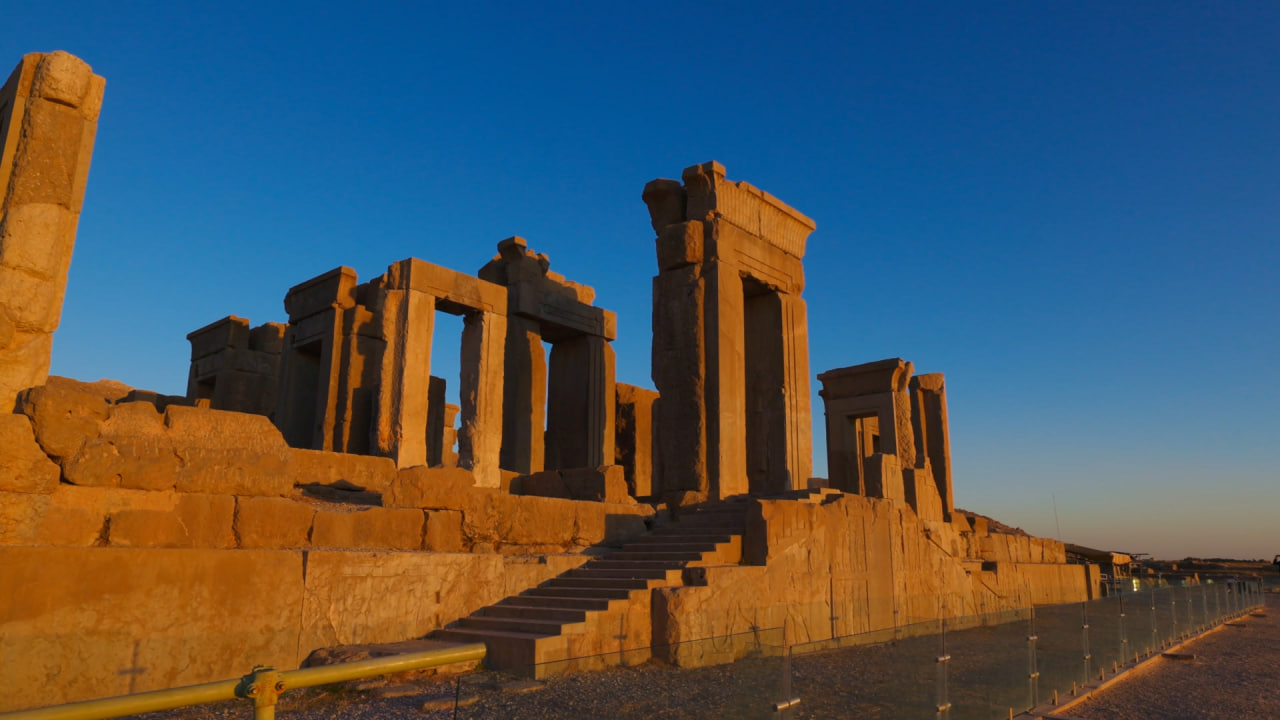 فوتیج انیمیشن سه بعدی خرابه های تخت جمشید