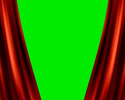 ویدیوی استوک 4K از باز شدن پرده قرمز