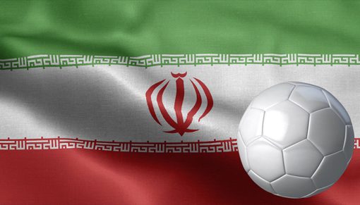 mrmiix.com_Flag Of Iran and soccer ball