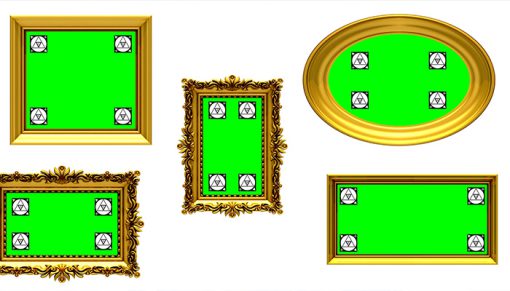mrmiix.com_Gold picture frames on white