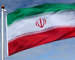 mrmiix.com_Raising the Iran Flag stock video