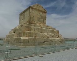 mrmiix.com_Walking around Tomb of Cyrus, Iran stock video
