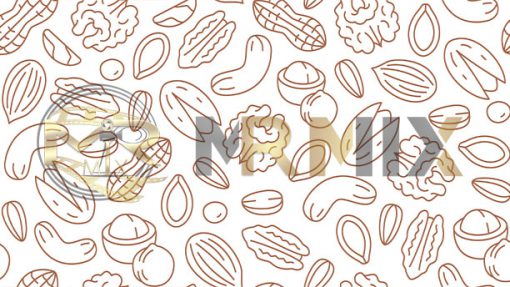 mrmiix_Nut seamless pattern with flat line icons