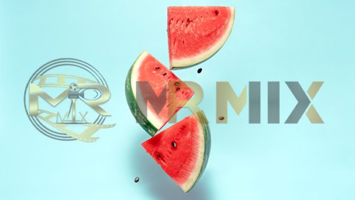 mrmiix.com_Watermelon slice falling on pastel