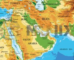 mrmiix.com_نقشه فیزیکی بسیار دقیق خاورمیانه در قالب برداری