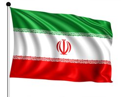 mrmiix.com_Iran flag with fabric structure