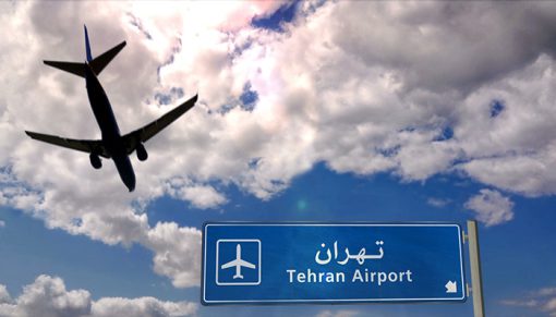 mrmiix.com_Jet airplane landing in Tehran, Iran